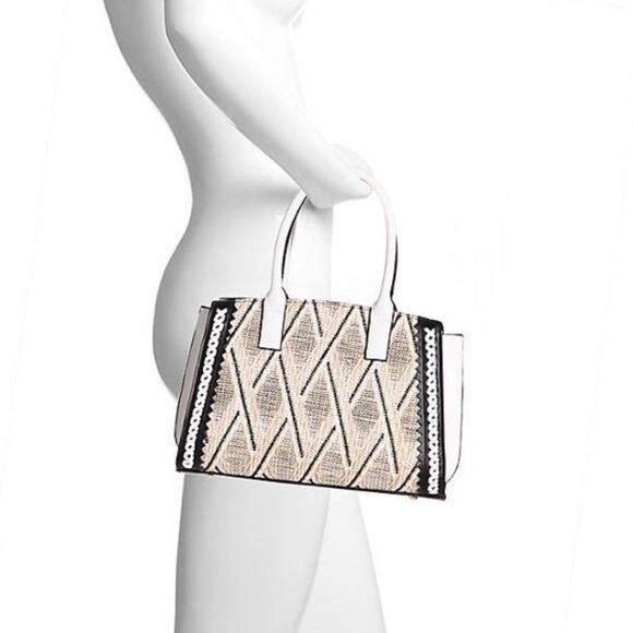 Sondra Roberts Handbags - NWT - Raffia Satchel Handbag by Sondra Roberts